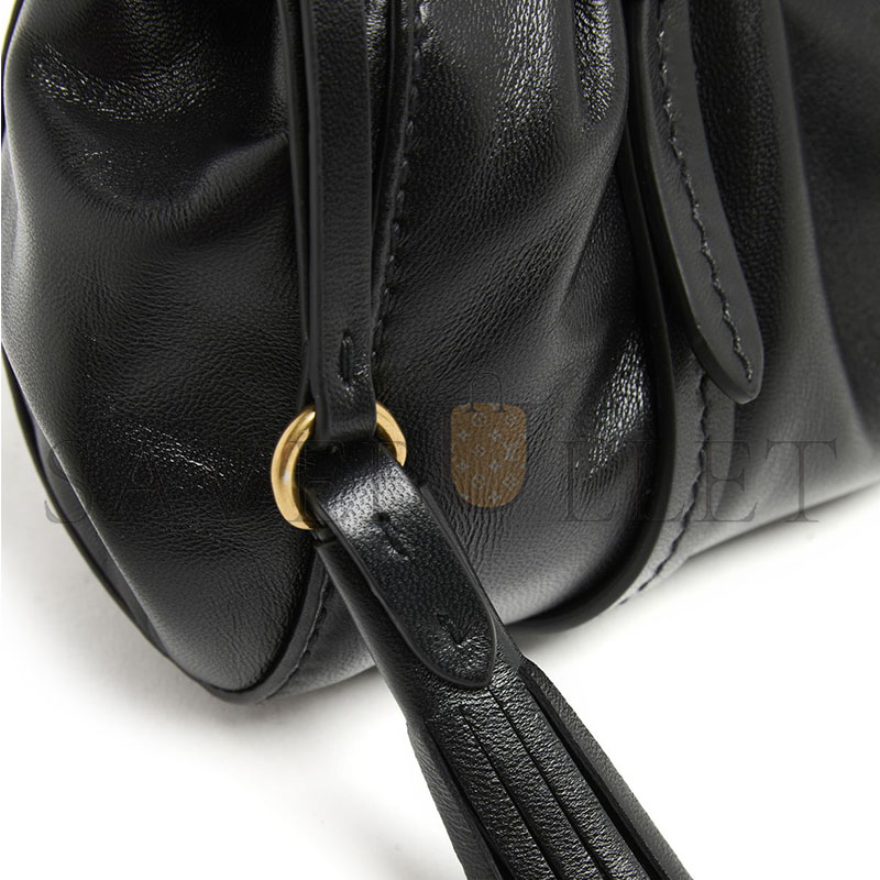 MIU MIU JOIE NAPPA LEATHER BAG MIU4QM7SBCK (21*10.5*9.5cm)